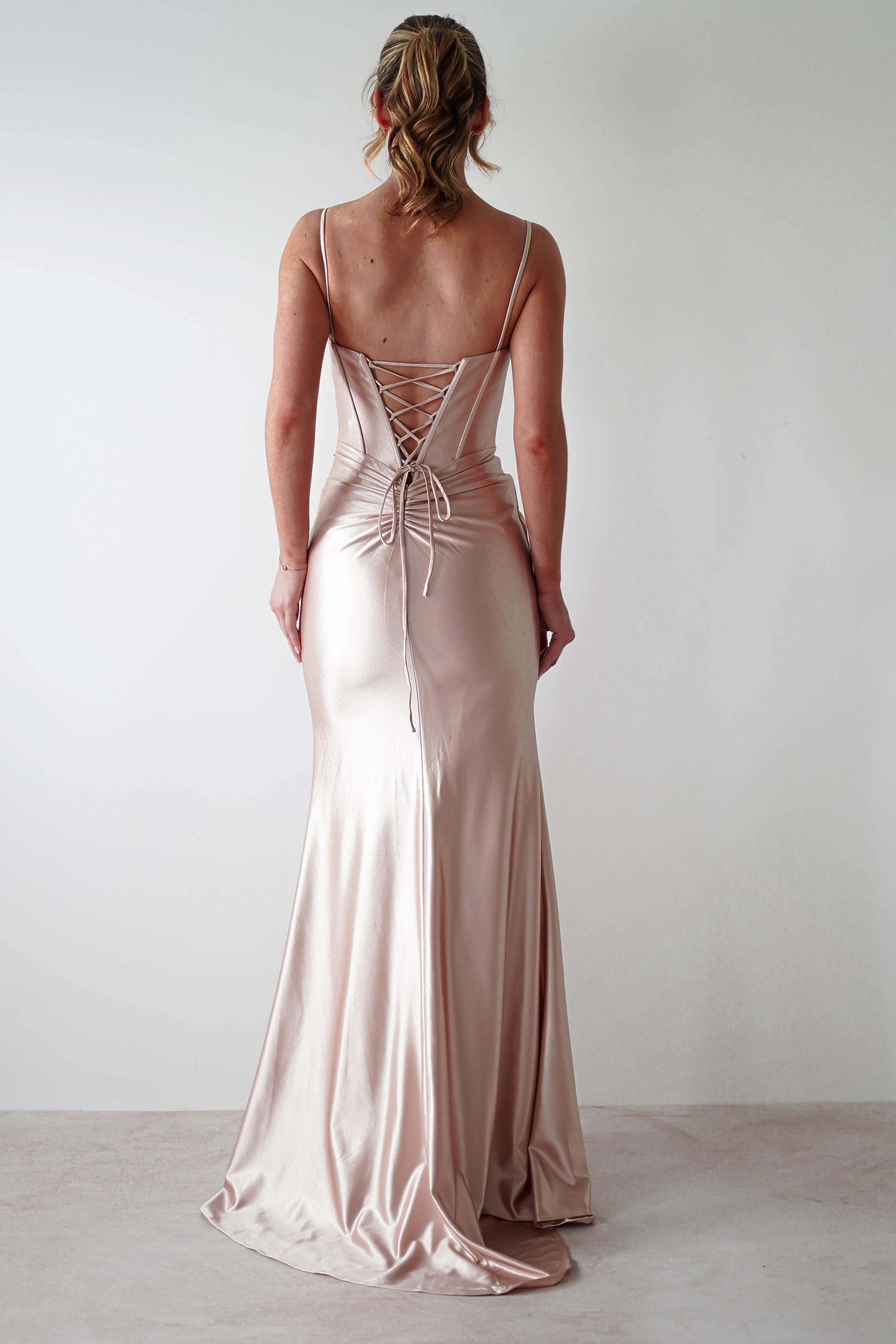 Meaghan Bodycon Gown | Champagne - Image 3