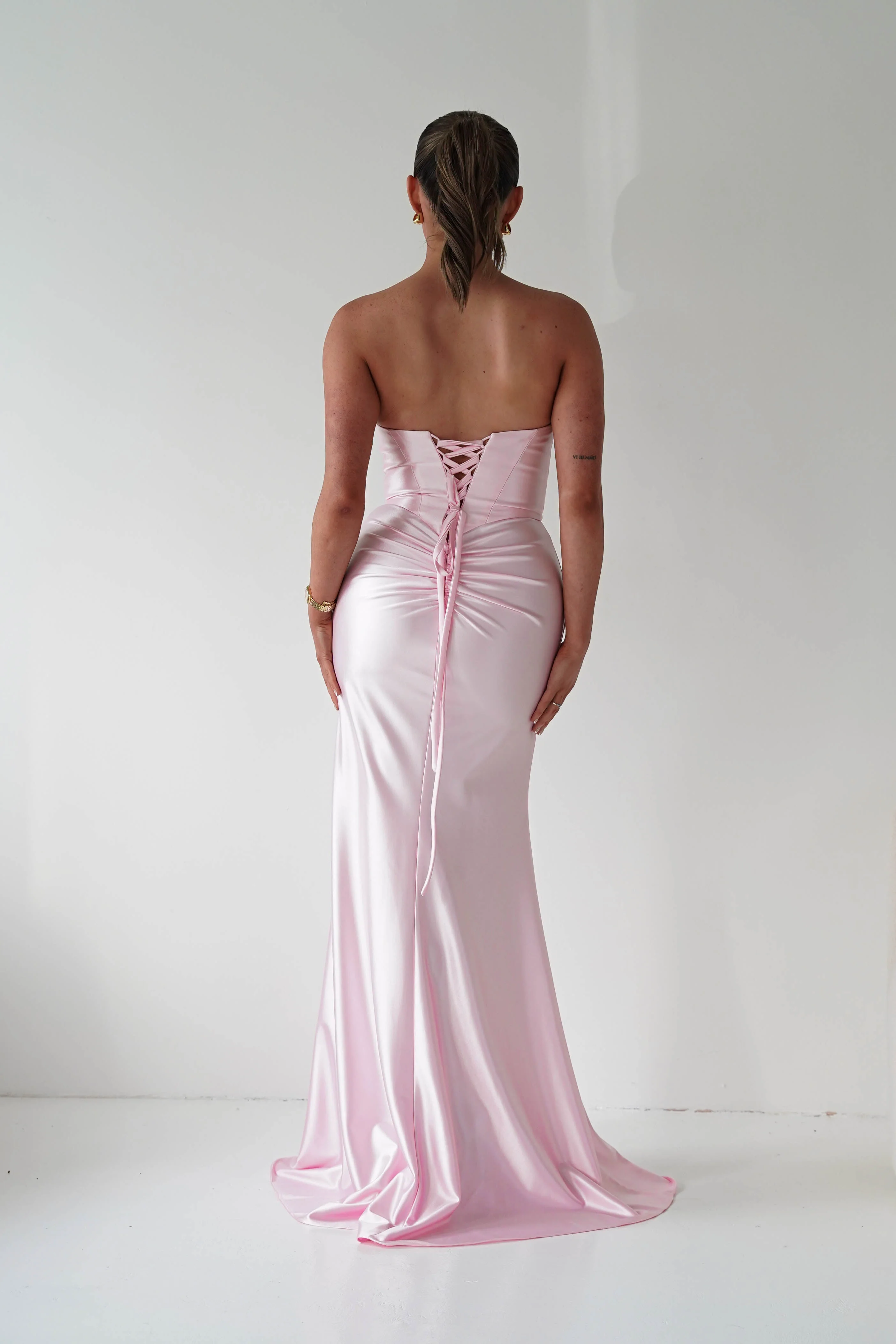 Ashley Strapless Bodycon Gown | Pink - Image 4