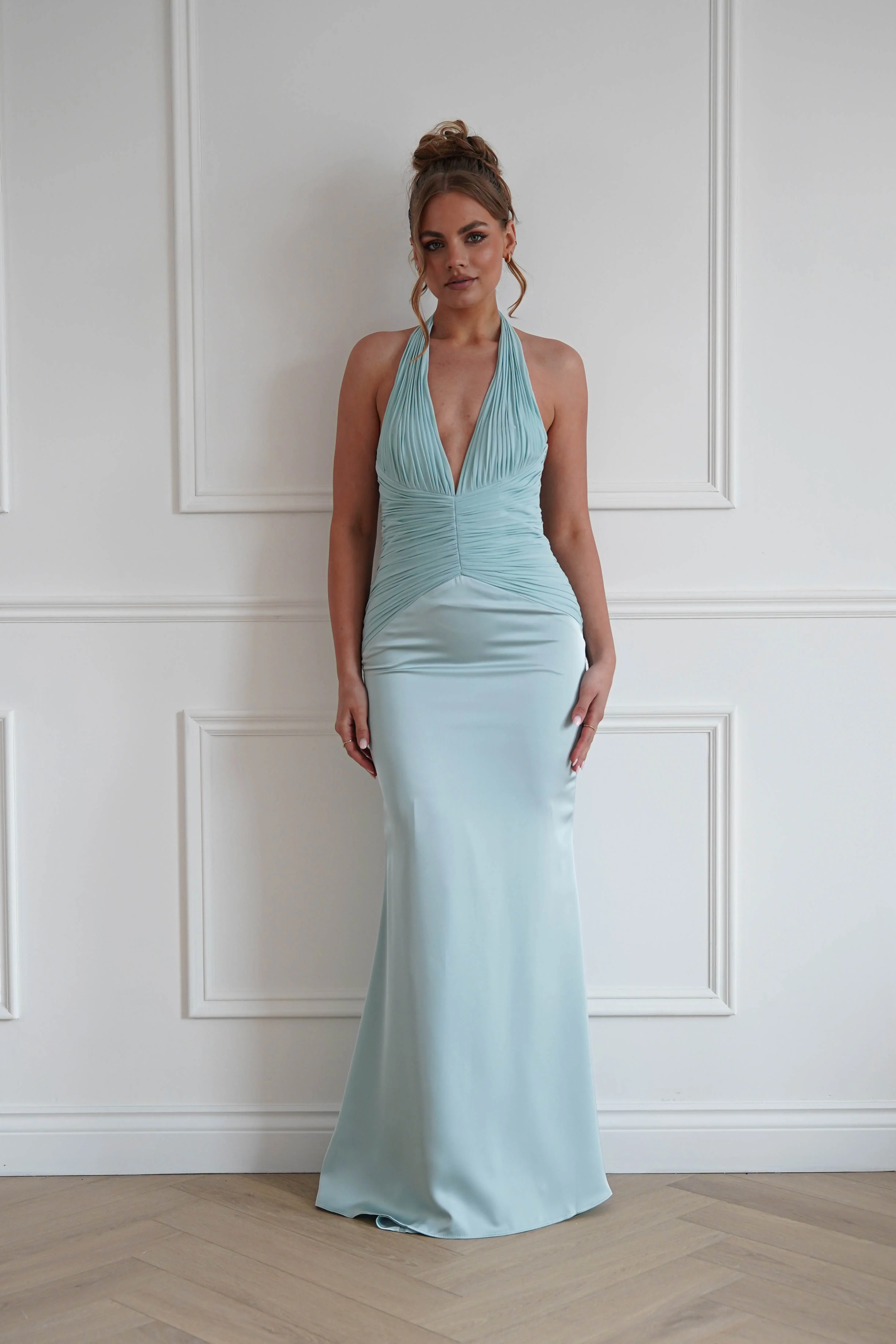 Austin Bodycon Halterneck Maxi Dress | Mint