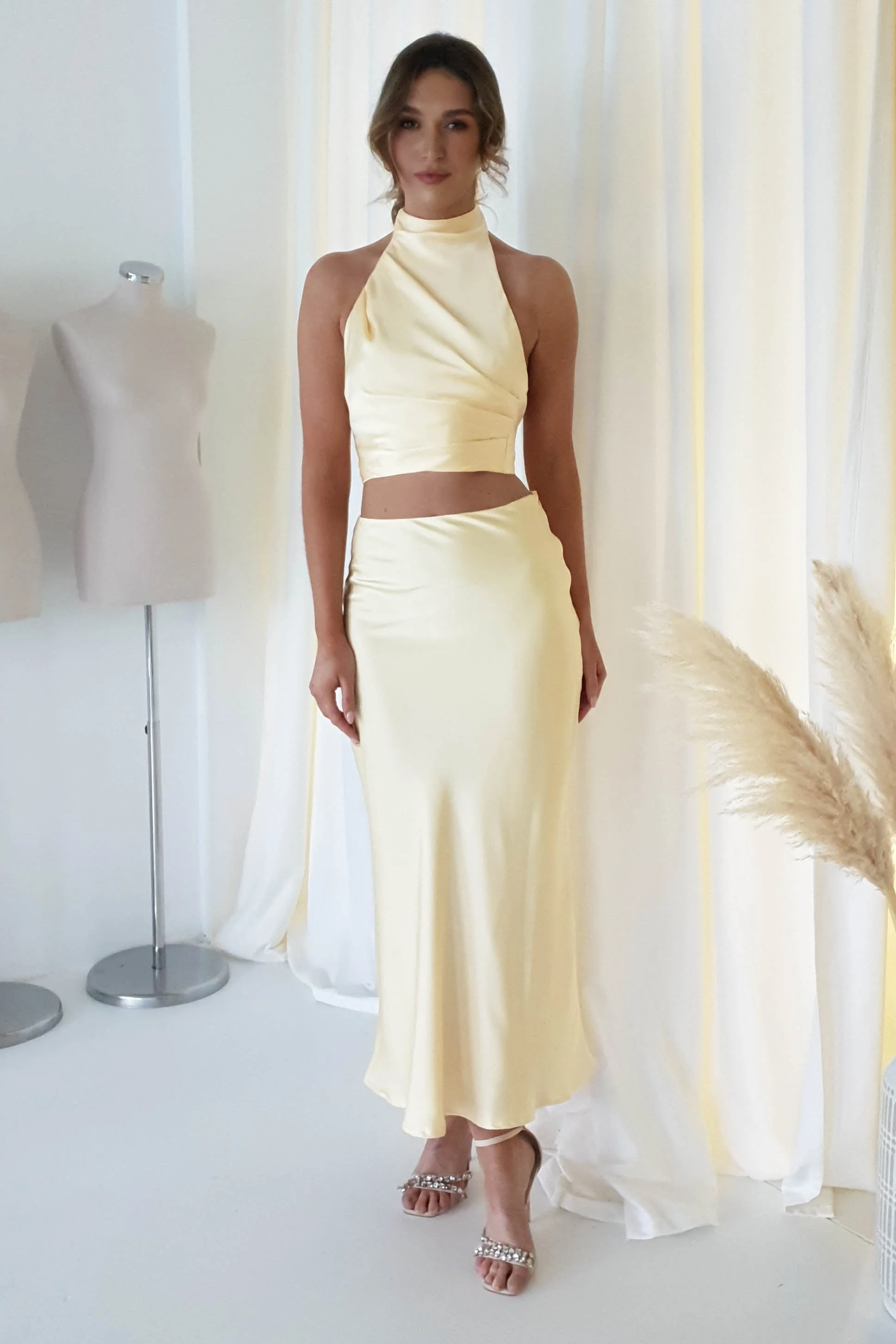 Pamela Satin Top | Yellow - Image 5