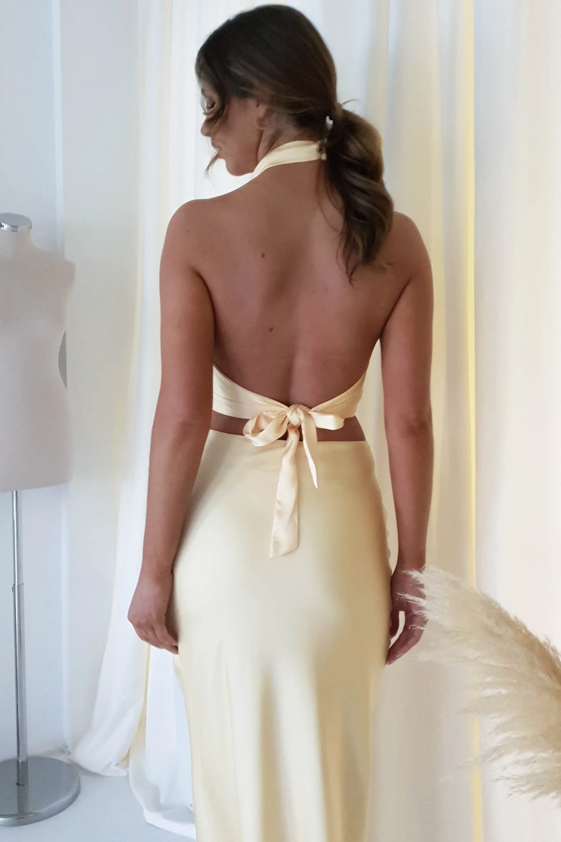 Pamela Satin Top | Yellow - Image 6
