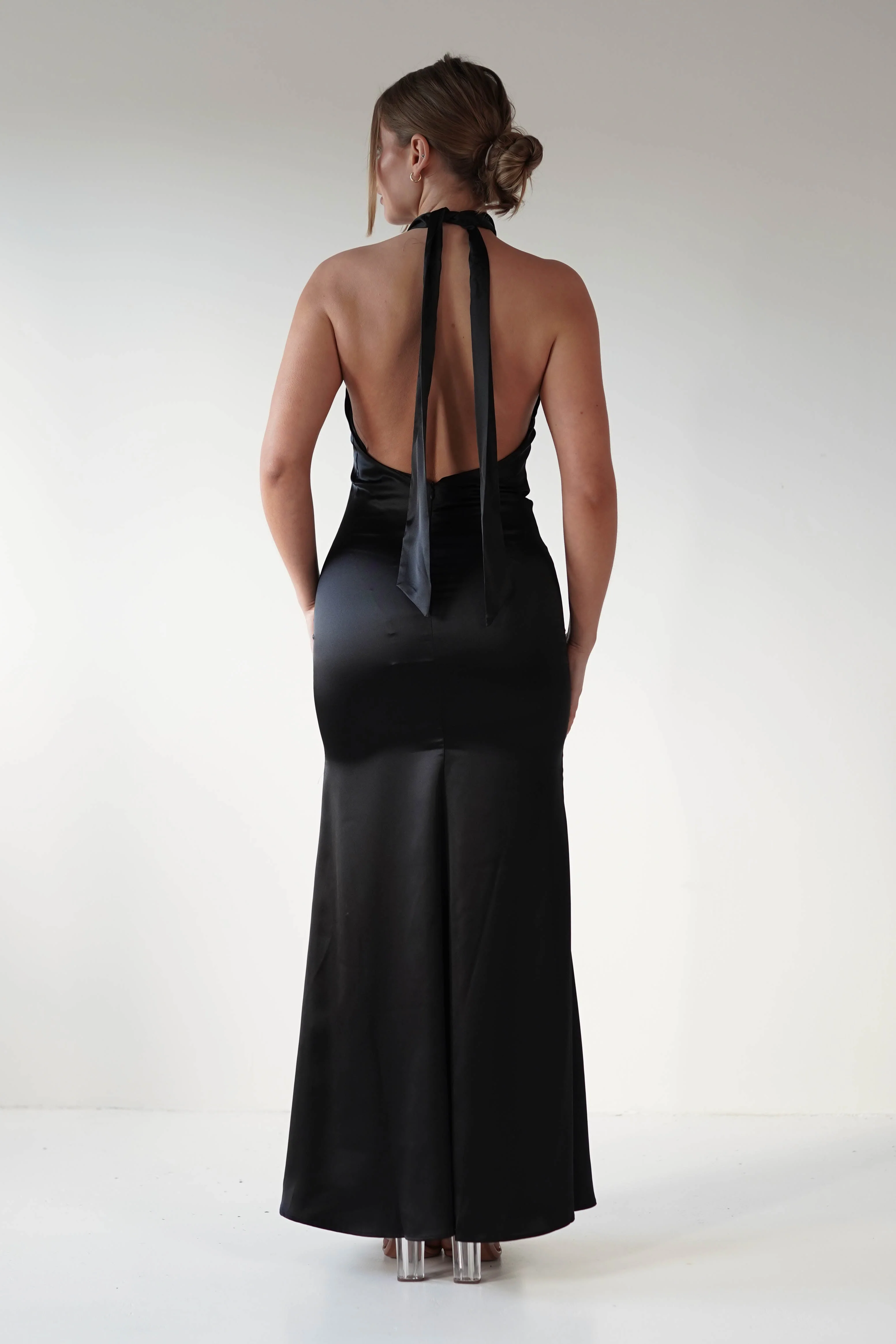 Kartia Halterneck Maxi Gown | Black - Image 6