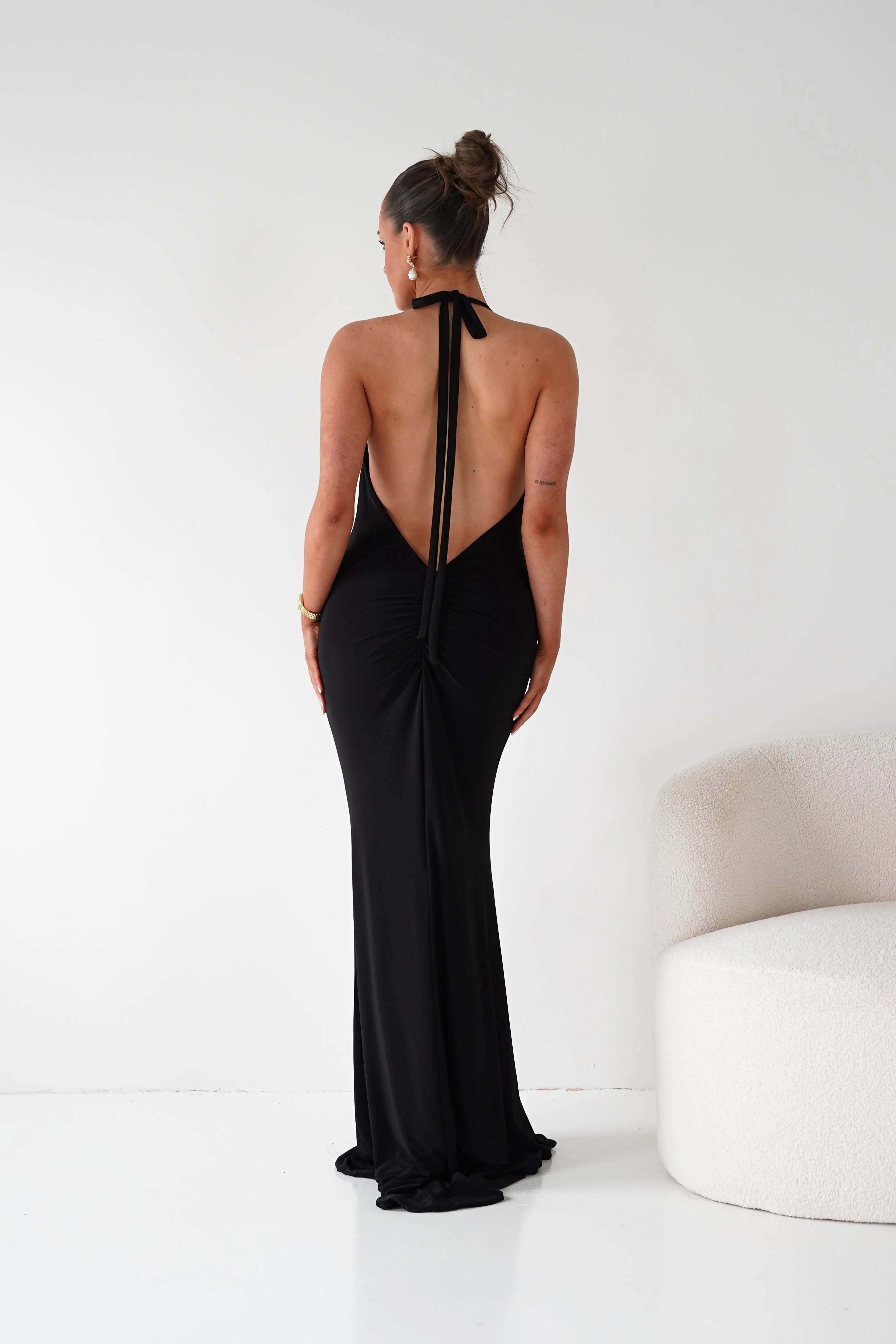 Maia Multi-Way Bodycon Maxi Dress | Black