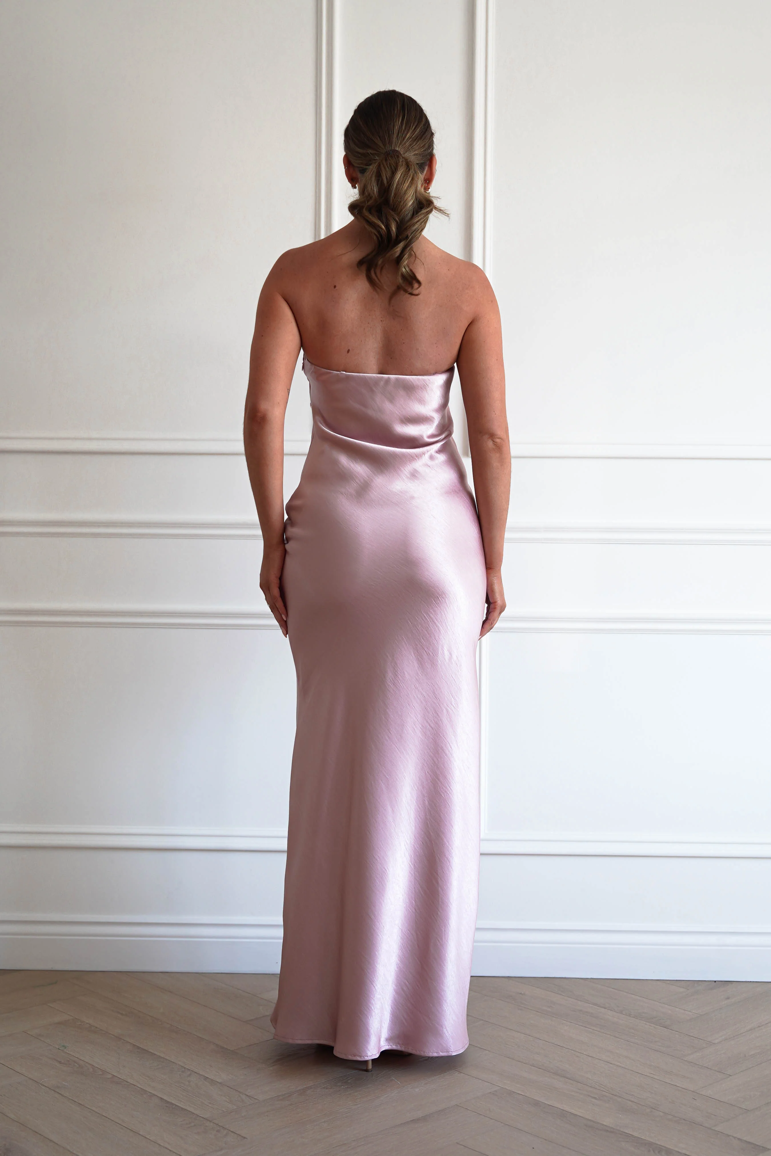 Majella Soft Stain Floral Appliqué Maxi Dress | Blush - Image 5