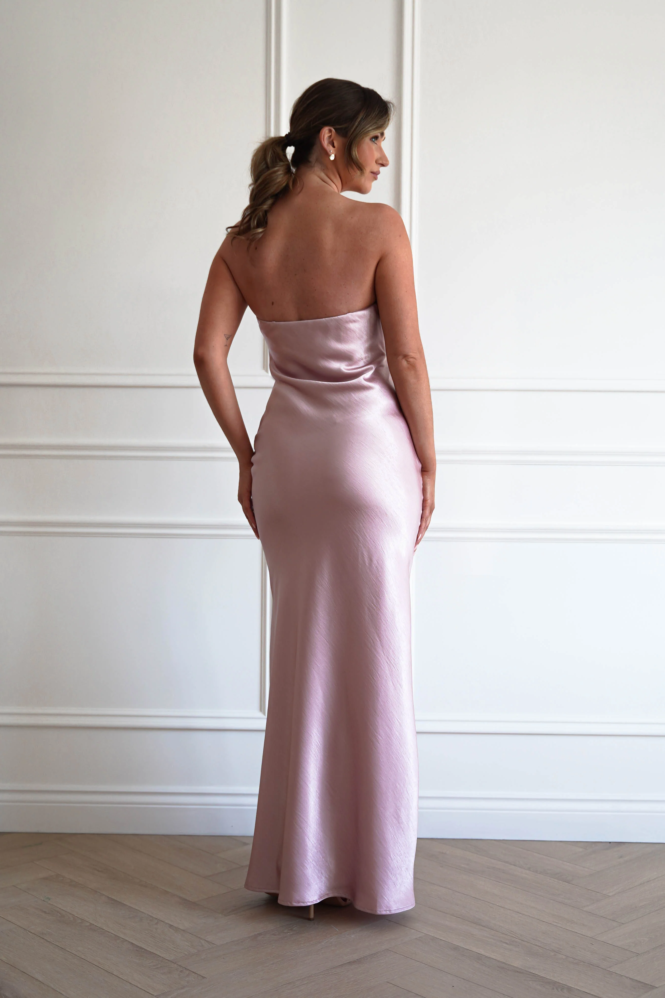 Majella Soft Stain Floral Appliqué Maxi Dress | Blush - Image 6