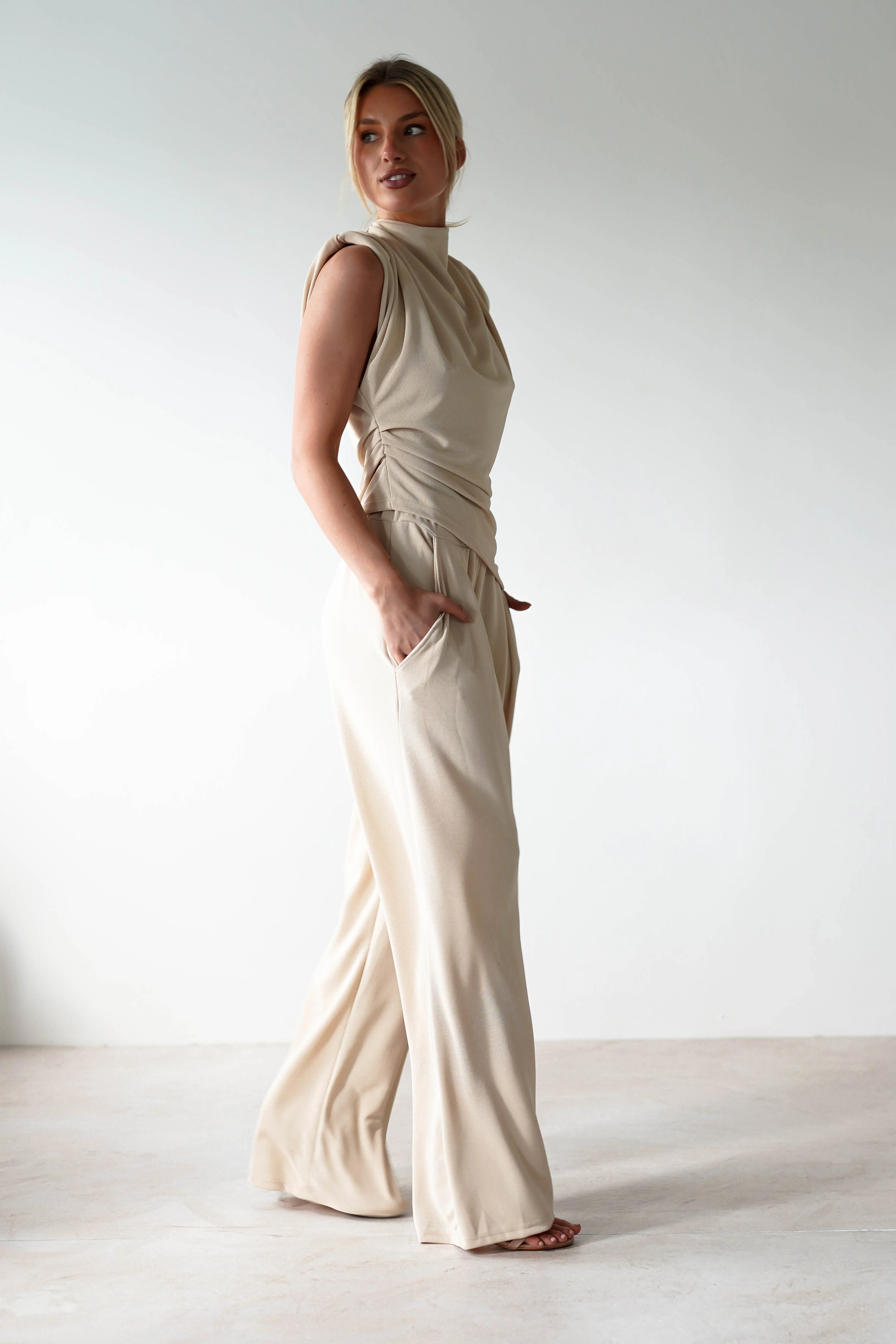 Mina Strechy 2 Piece Set | Cream - Image 2