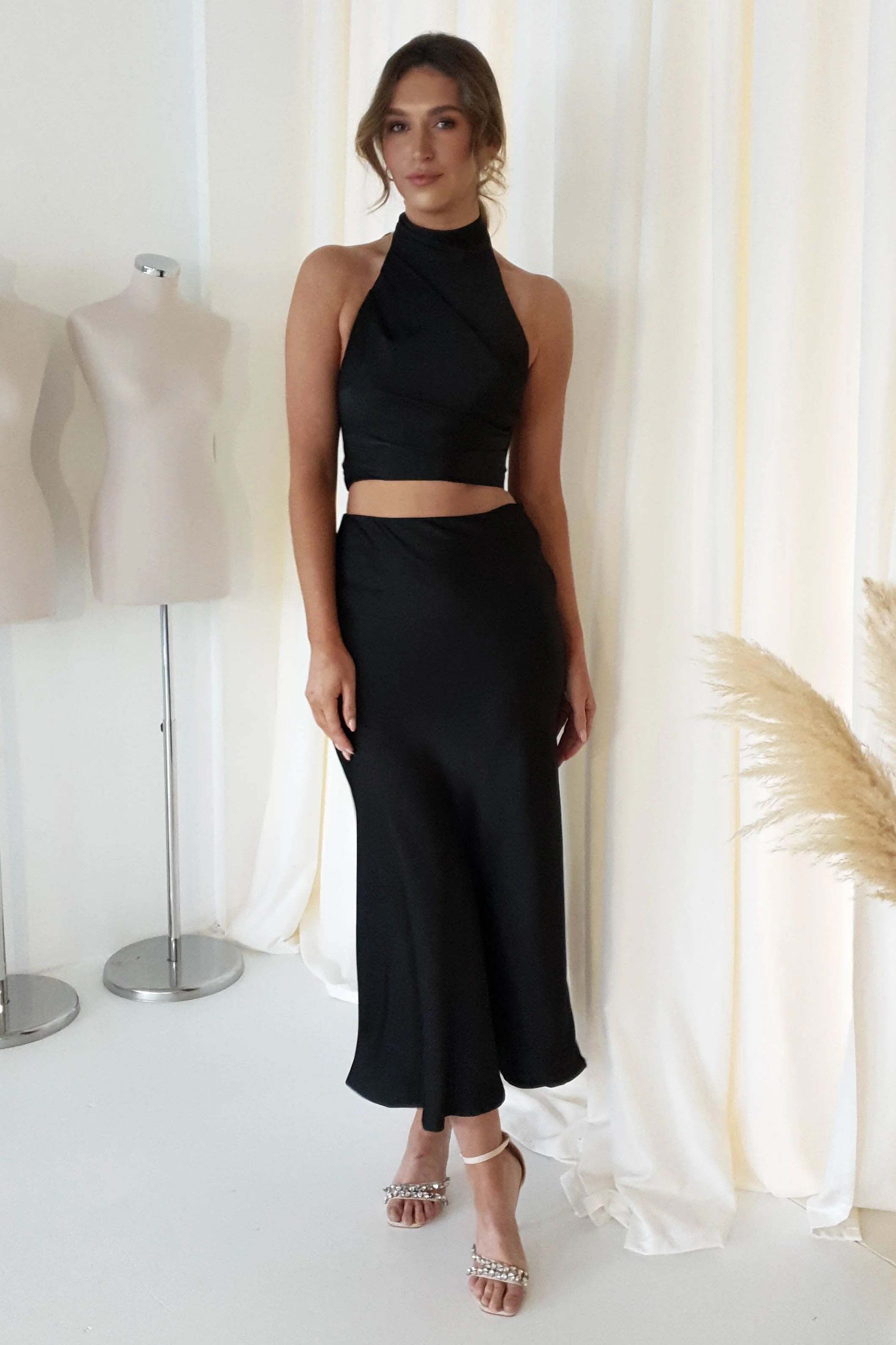 Pamela Satin Top | Black - Image 4