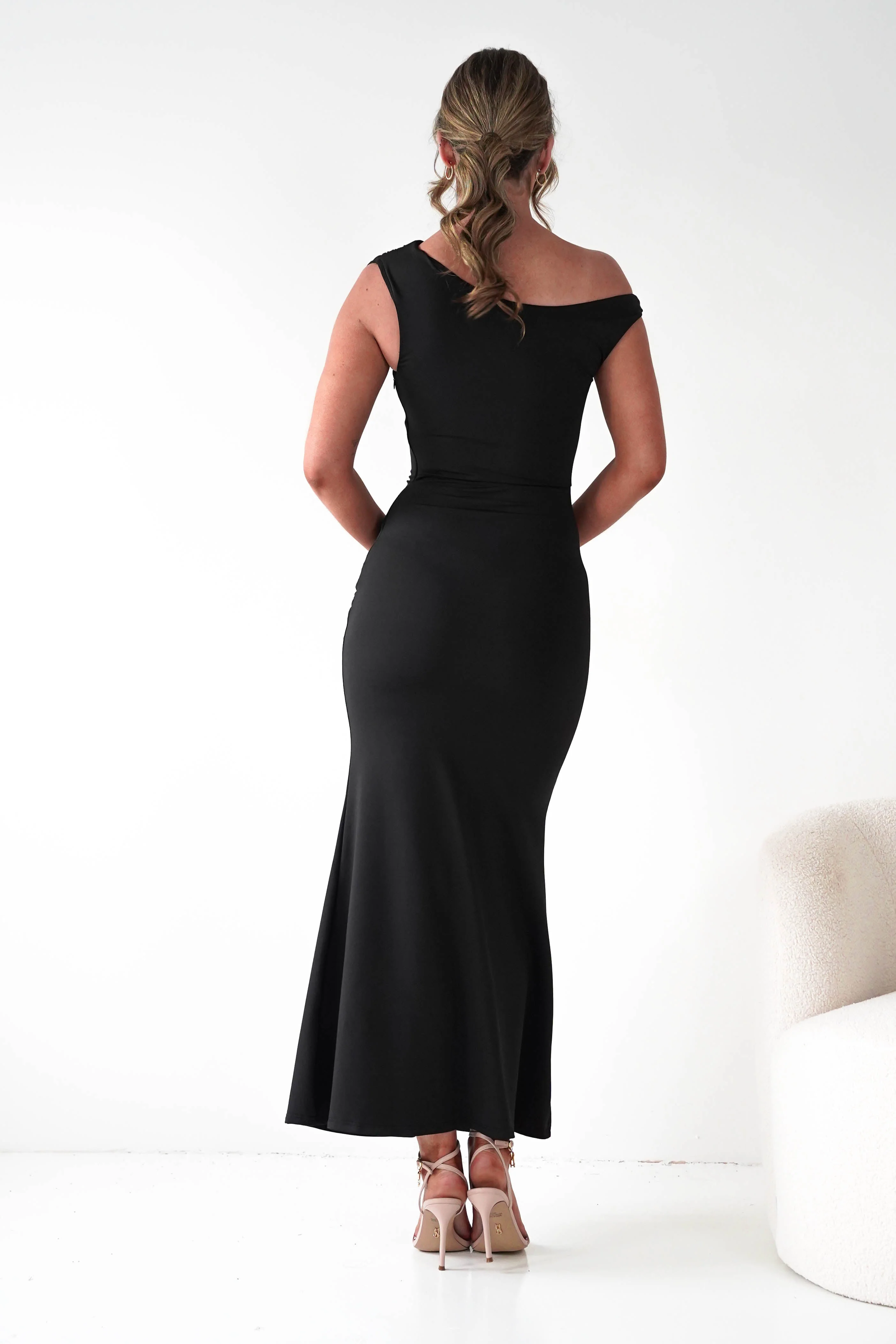 Perry Sculpting Bodycon Maxi Dress | Black - Image 10