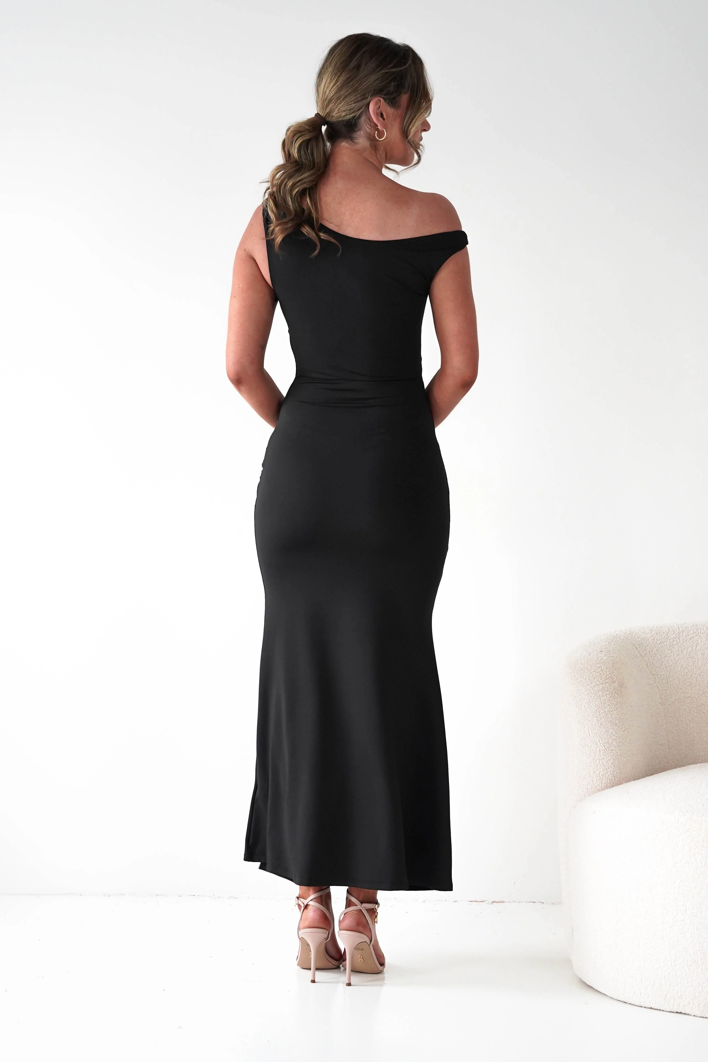 Perry Sculpting Bodycon Maxi Dress | Black - Image 11
