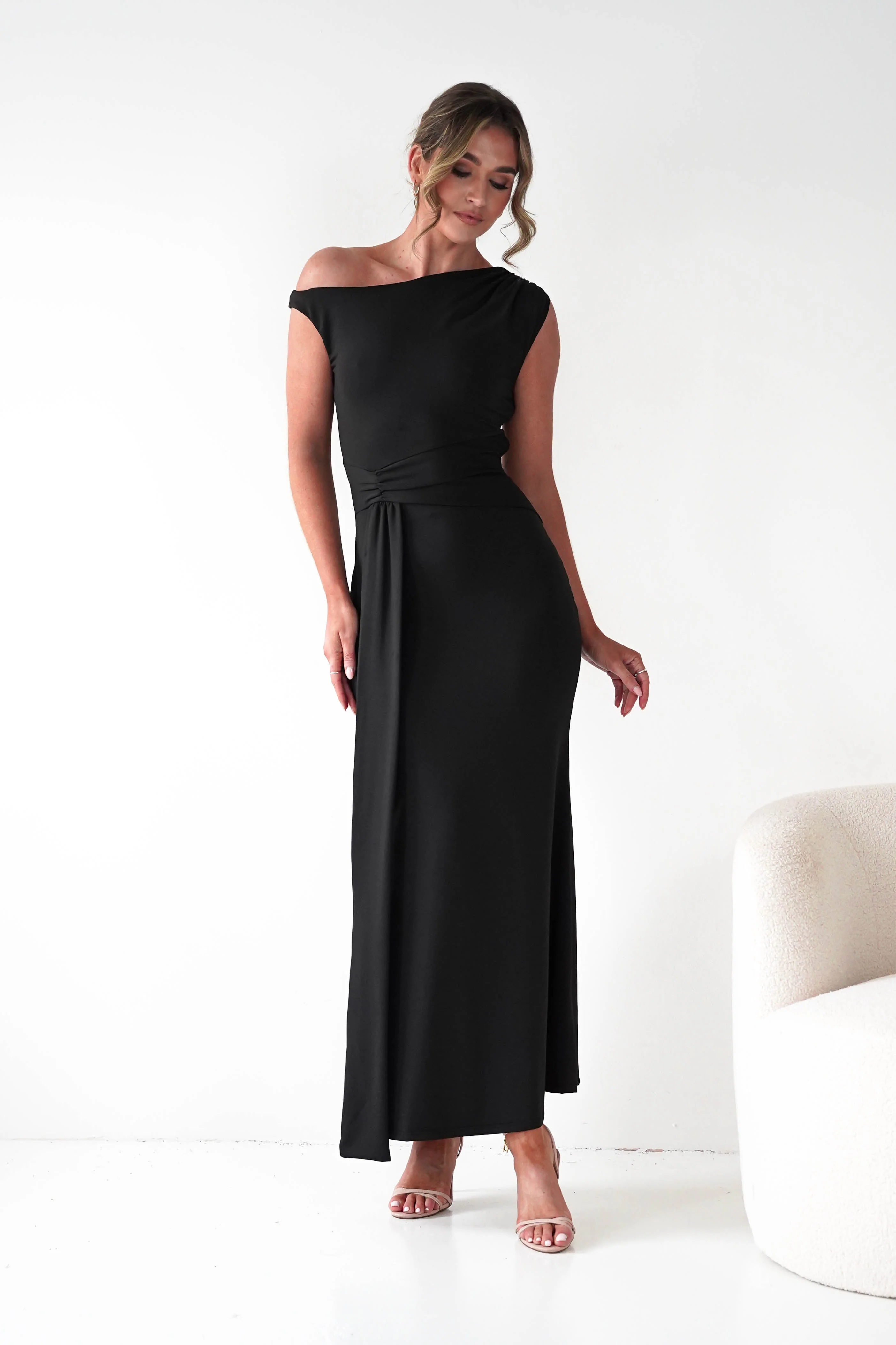 Perry Sculpting Bodycon Maxi Dress | Black - Image 2
