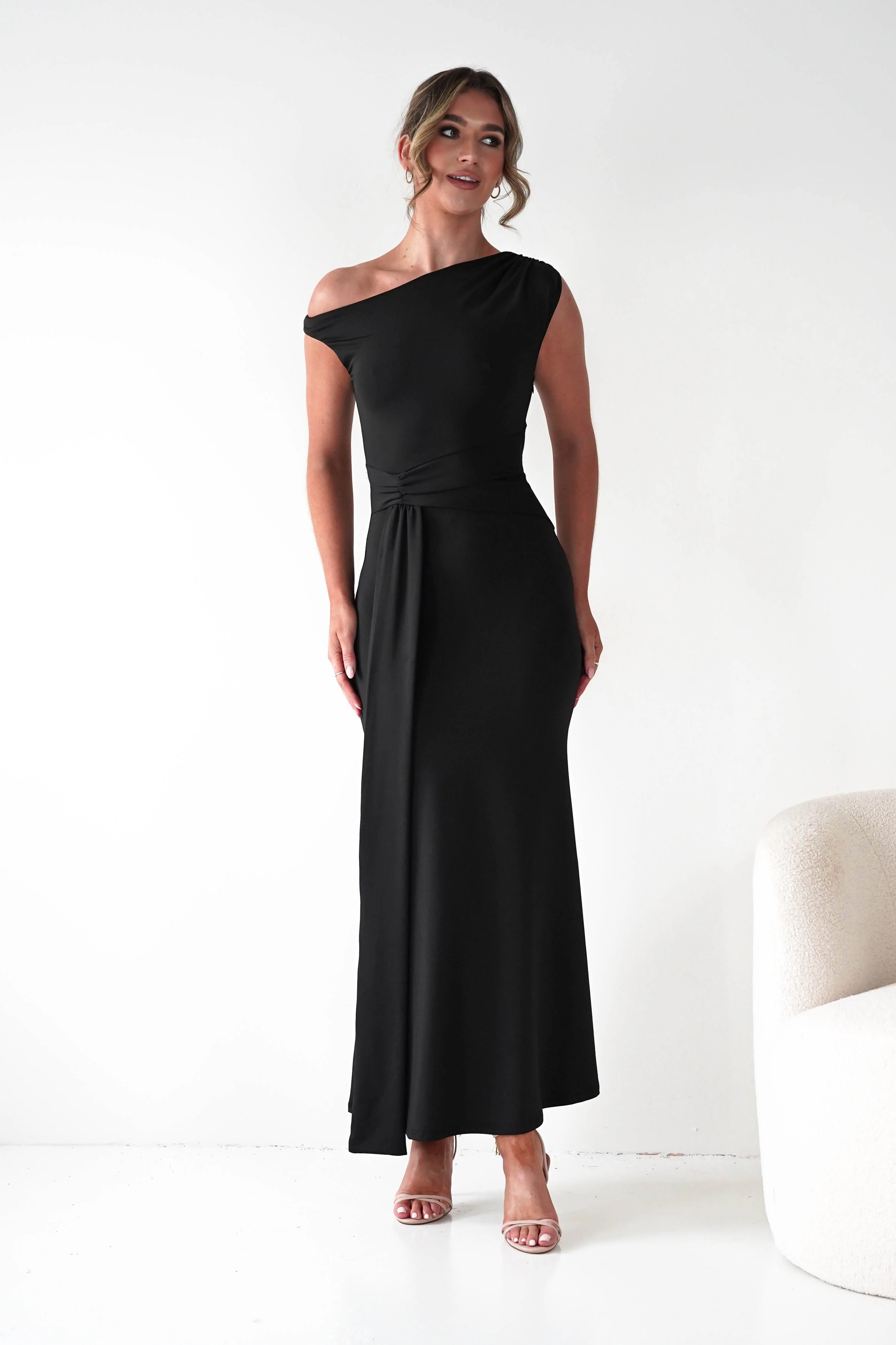Perry Sculpting Bodycon Maxi Dress | Black - Image 4