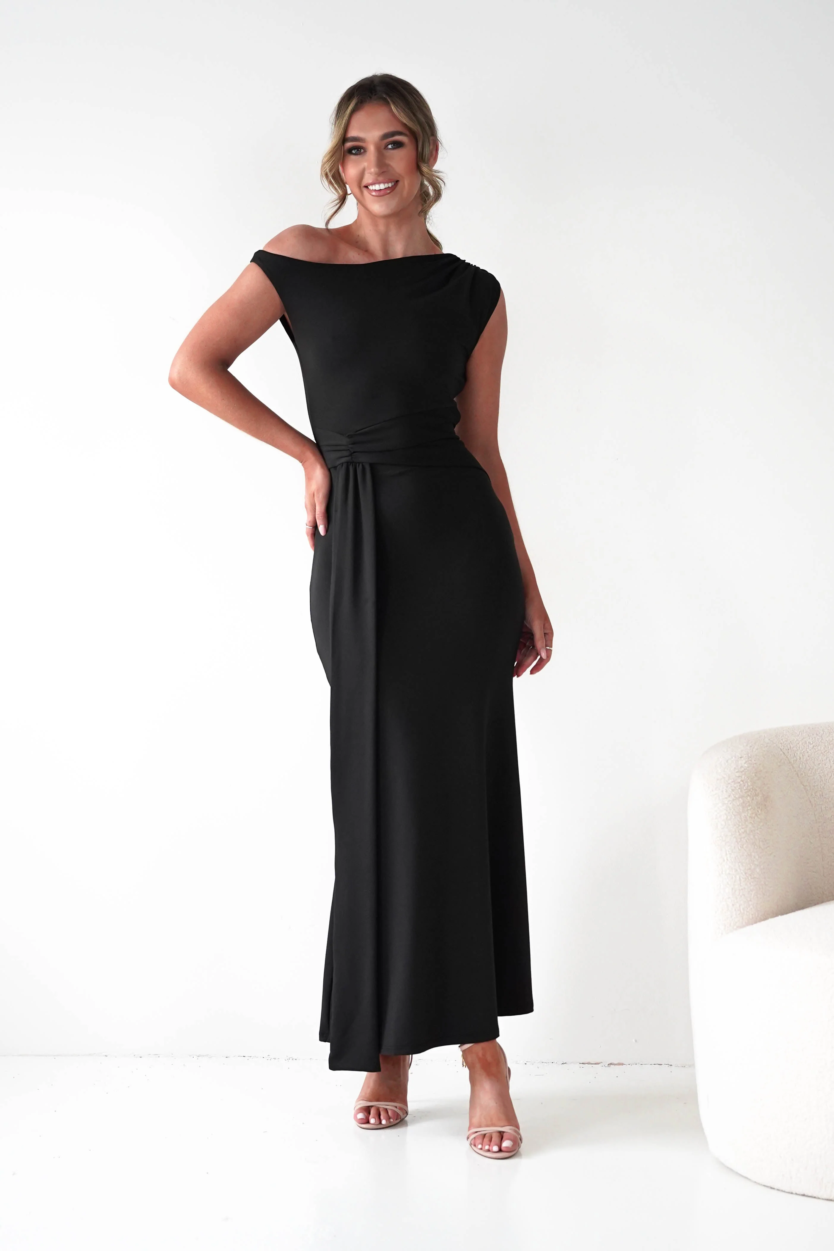 Perry Sculpting Bodycon Maxi Dress | Black - Image 6