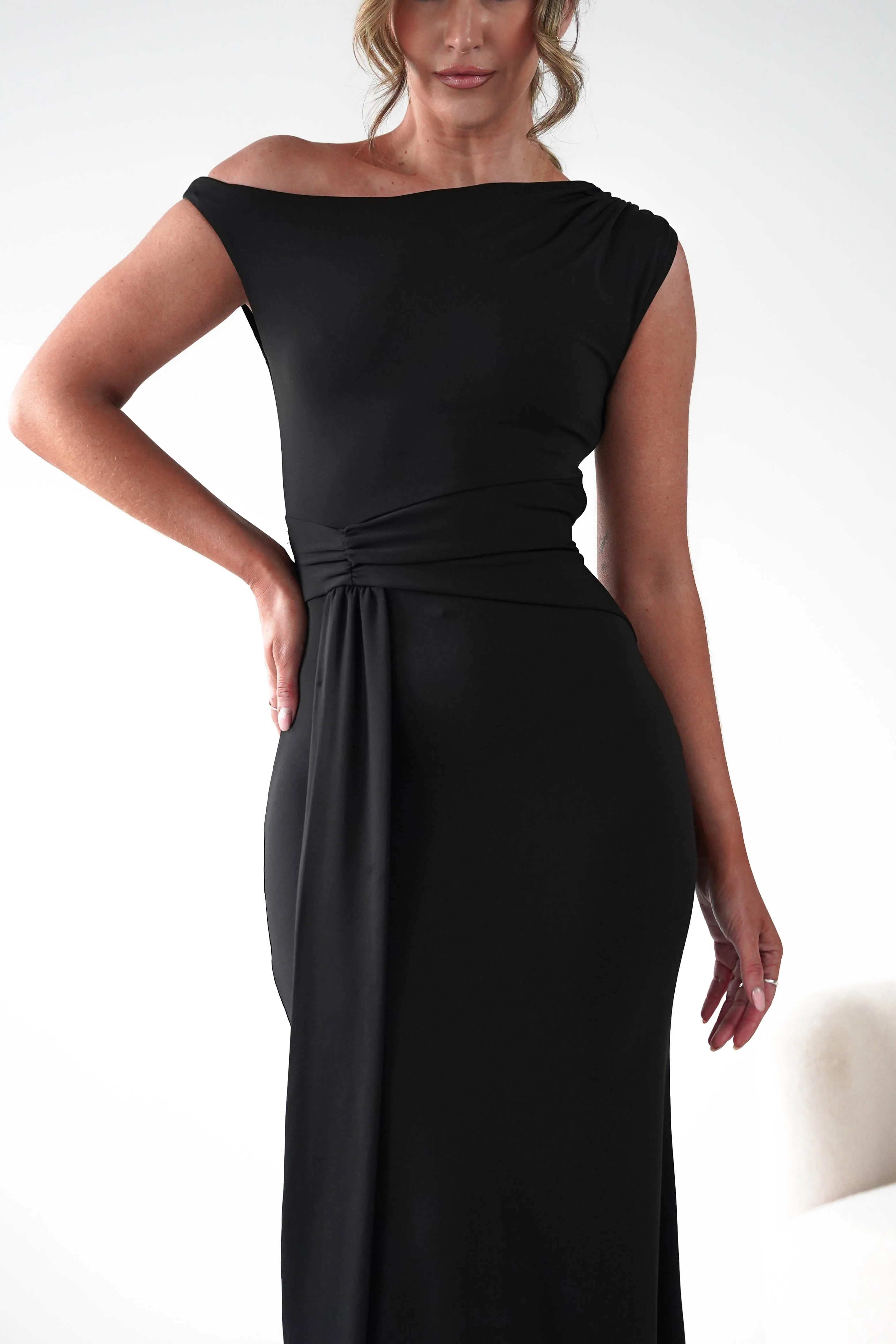 Perry Sculpting Bodycon Maxi Dress | Black - Image 8