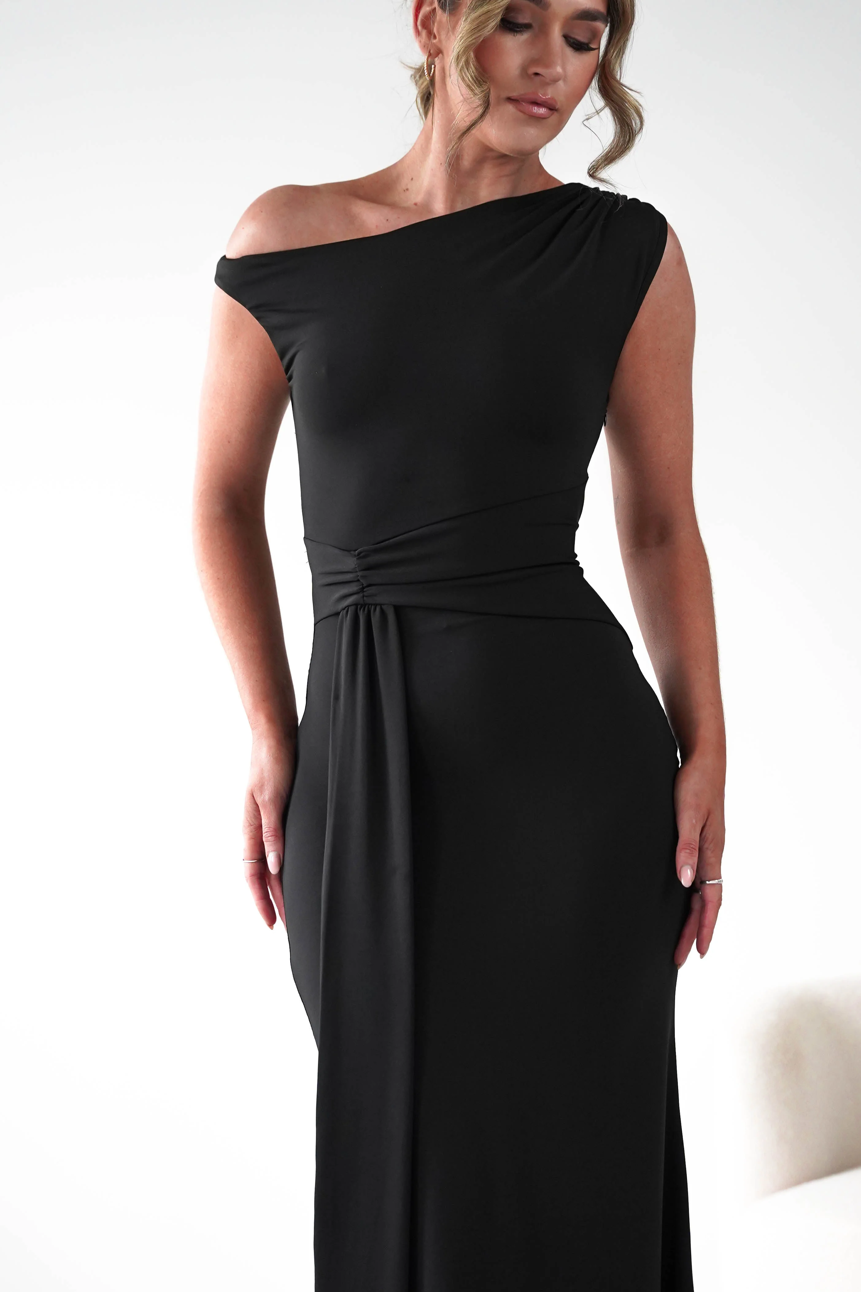 Perry Sculpting Bodycon Maxi Dress | Black - Image 9