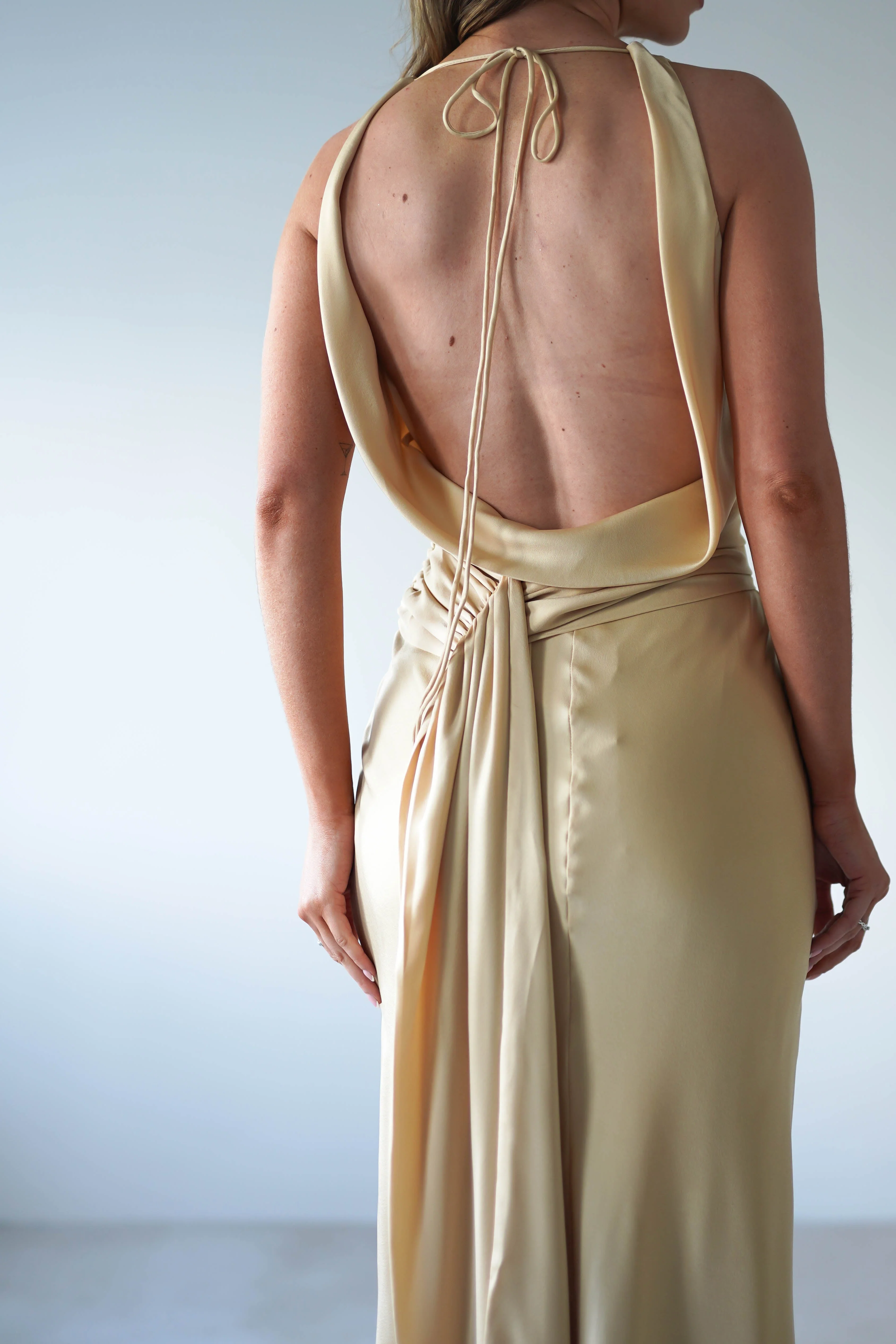 River Backless Maxi Dress | Sand - Image 3