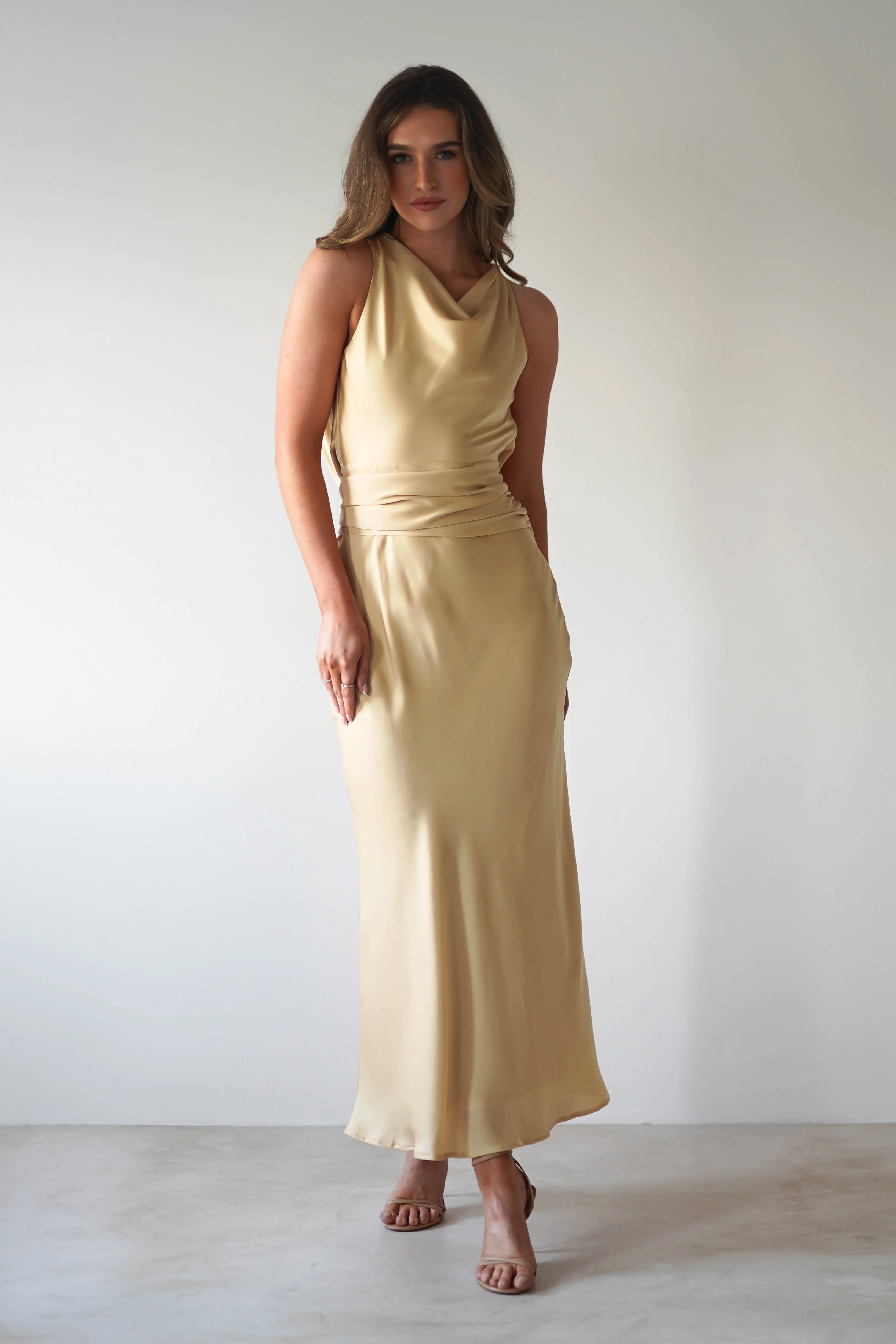 River Backless Maxi Dress | Sand - Image 5