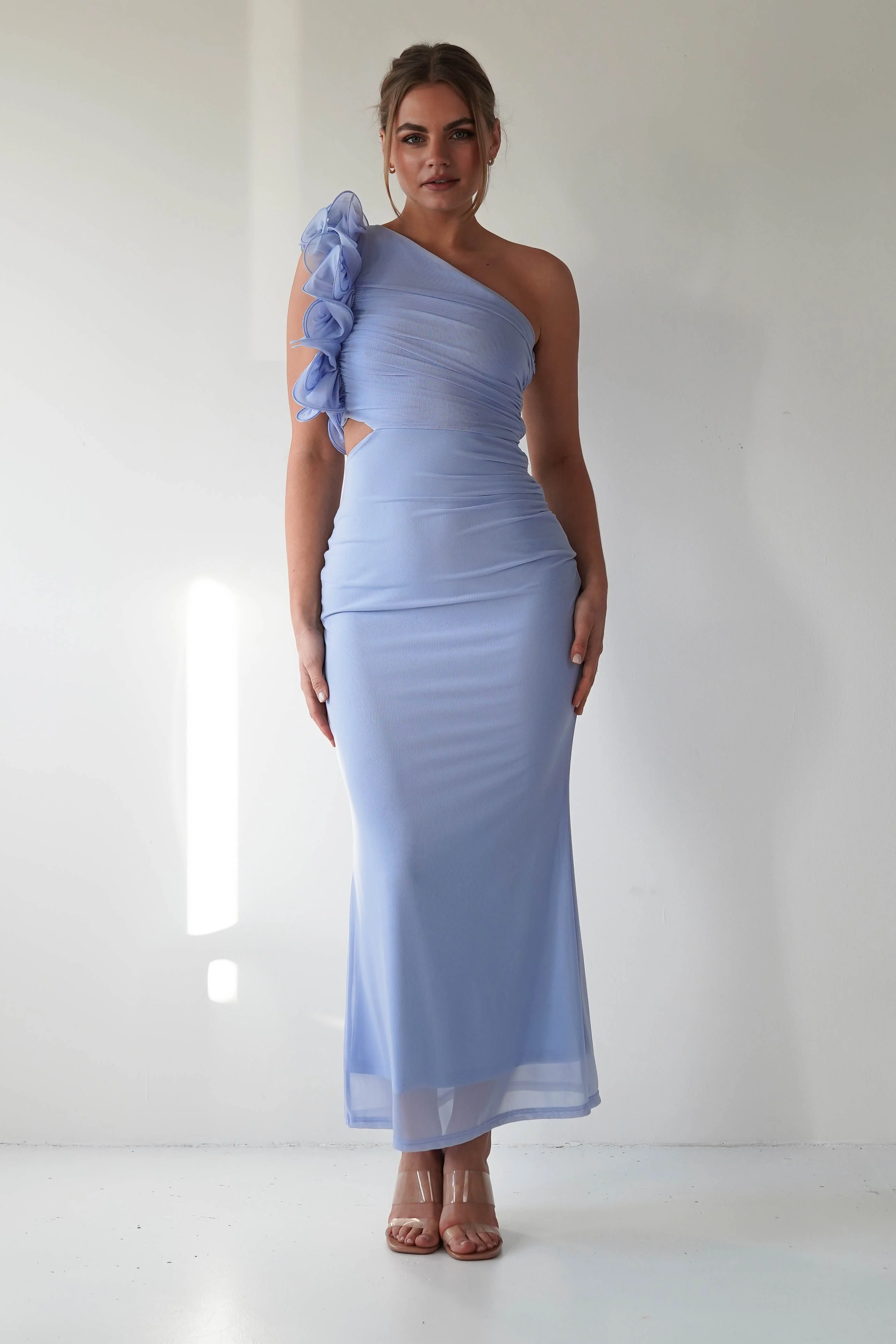Sydney Bodycon Maxi Dress | Blue - Image 10
