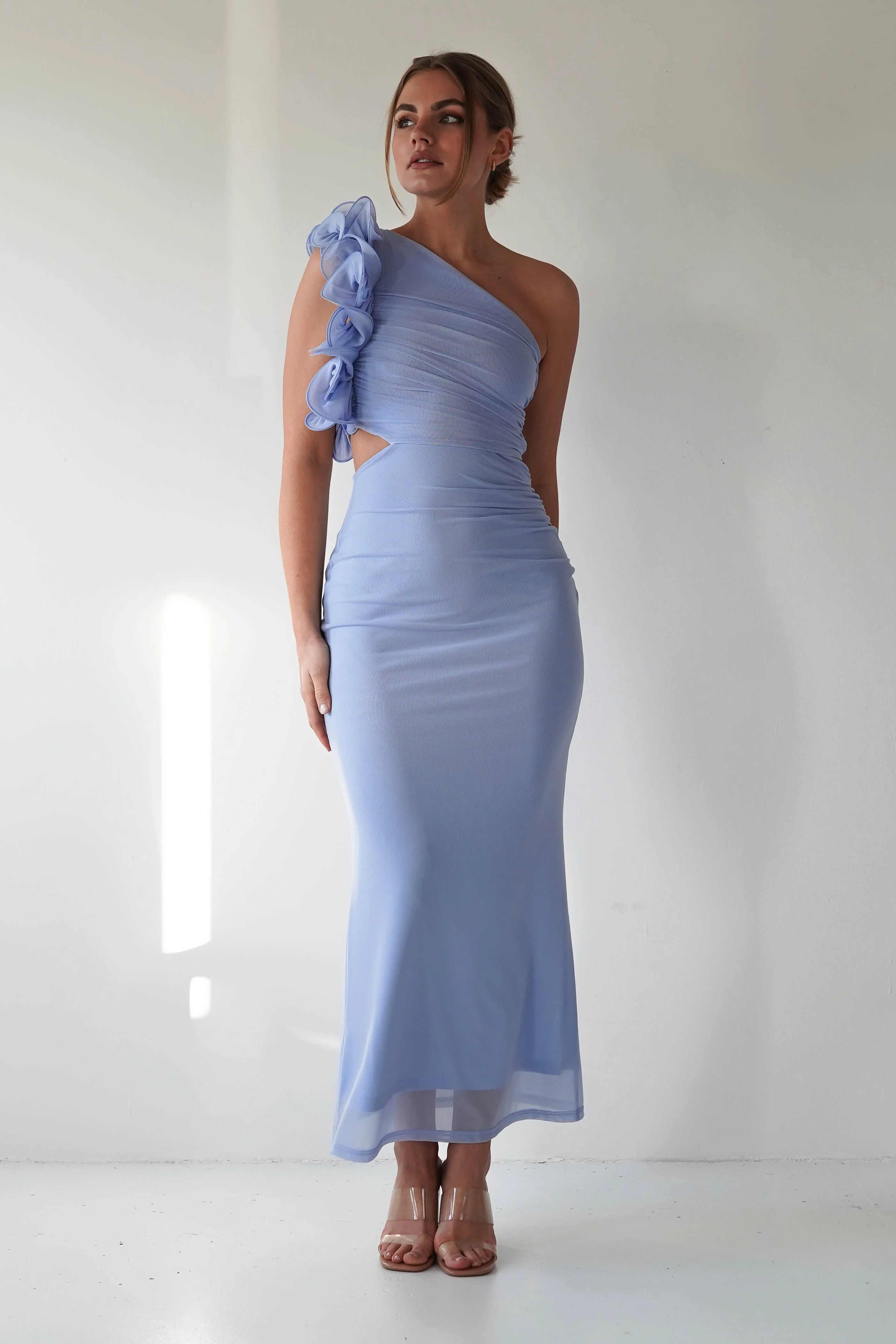 Sydney Bodycon Maxi Dress | Blue - Image 2