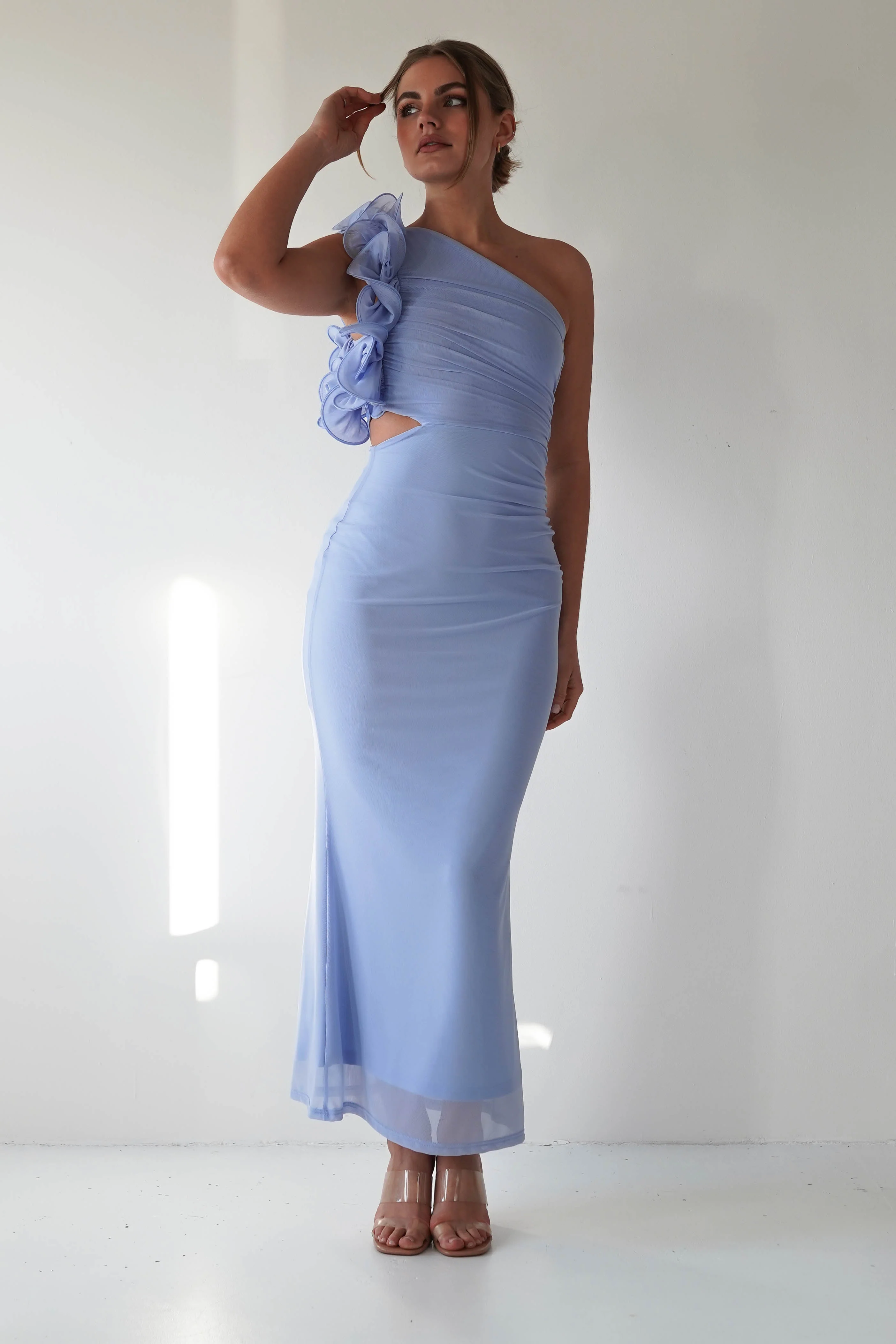 Sydney Bodycon Maxi Dress | Blue - Image 4