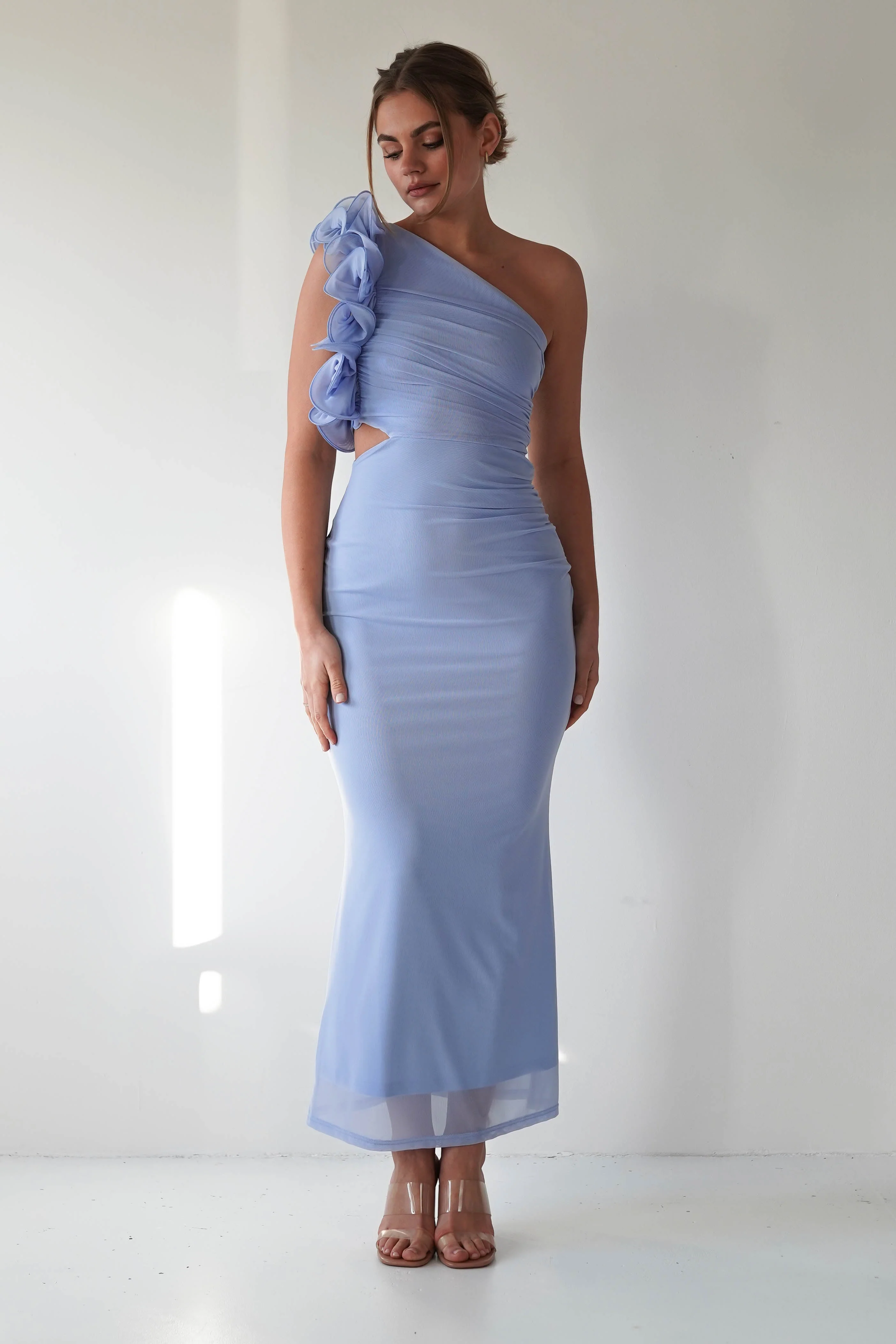 Sydney Bodycon Maxi Dress | Blue - Image 5