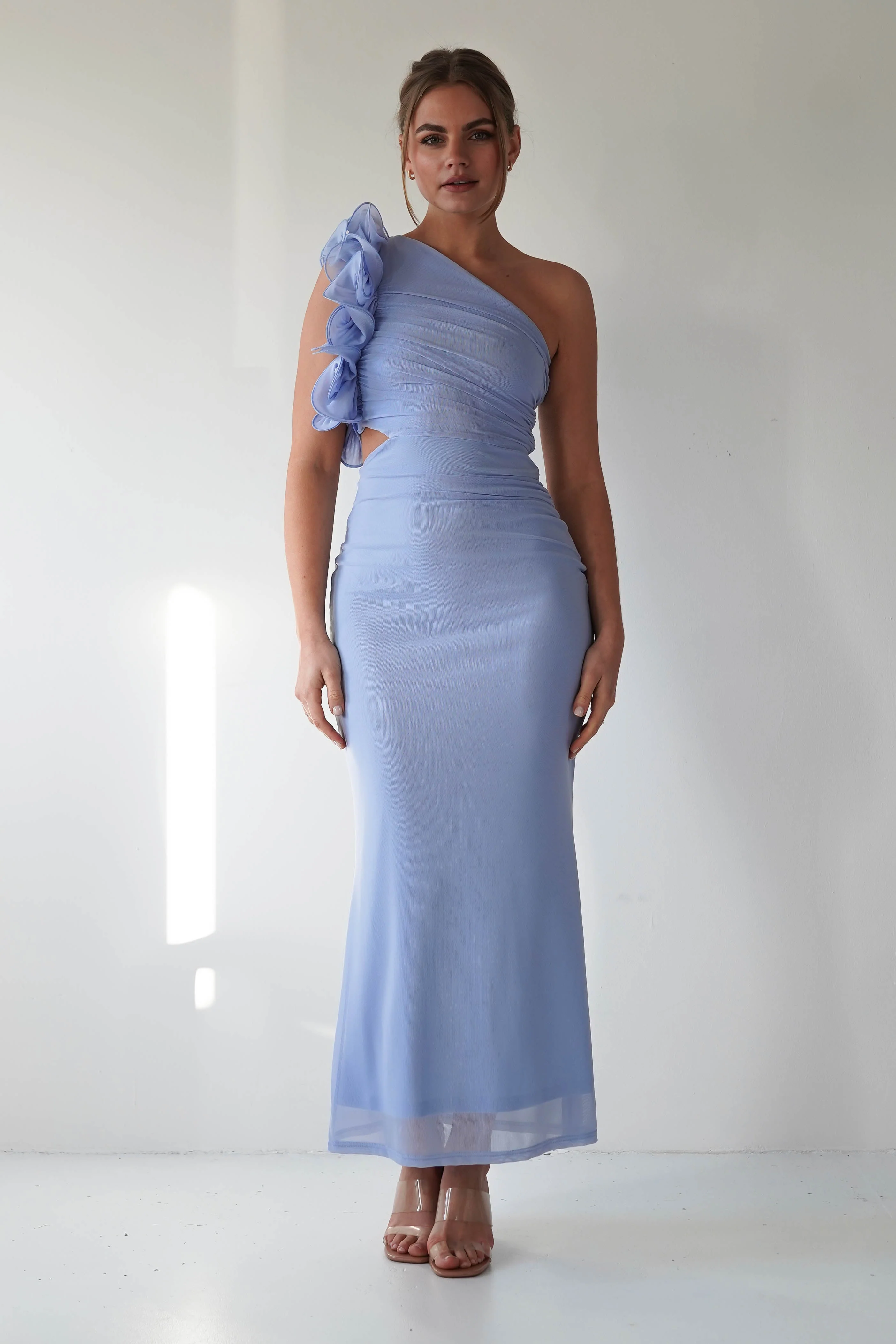 Sydney Bodycon Maxi Dress | Blue - Image 6