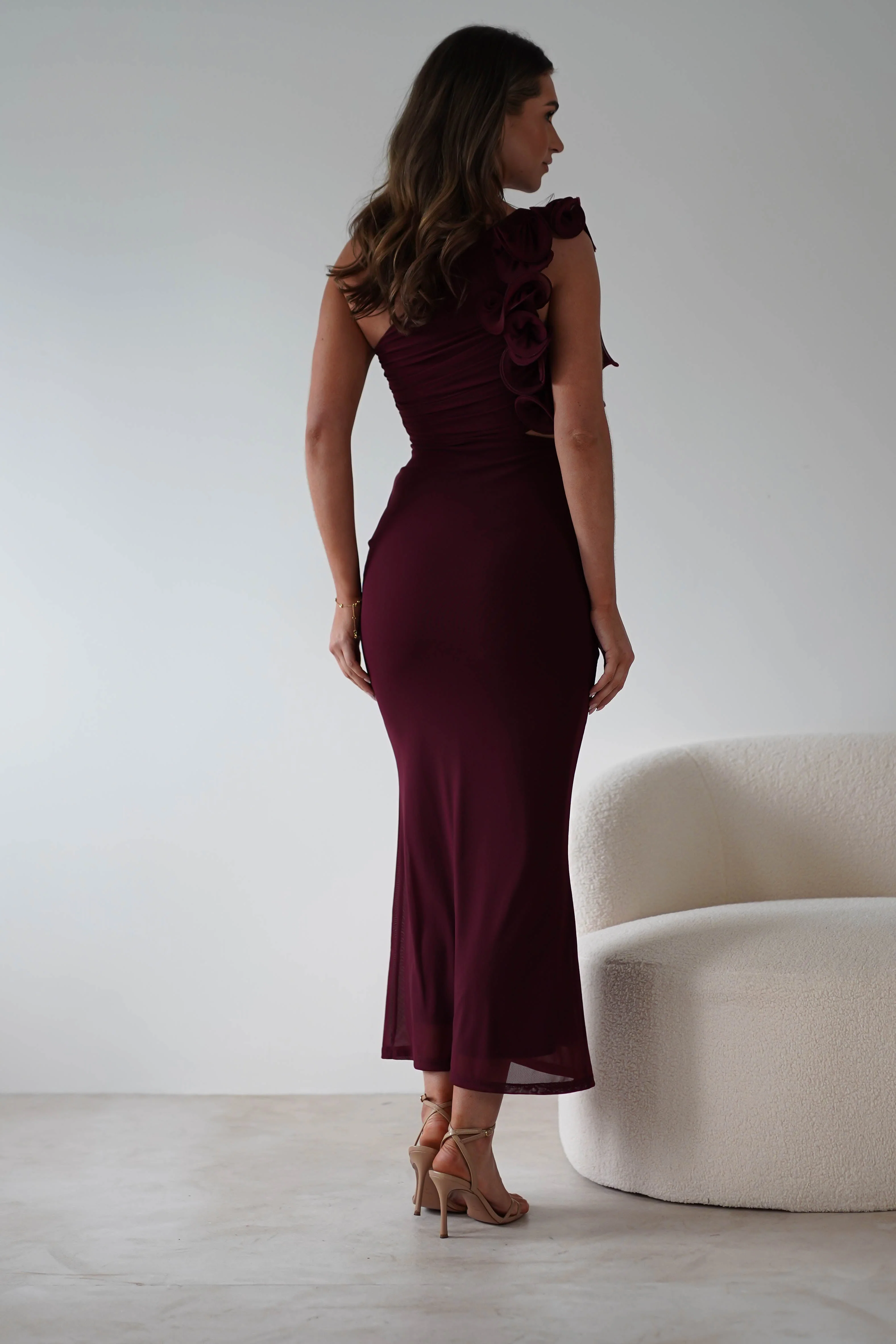 Sydney Bodycon Maxi Dress | Wine - Image 5